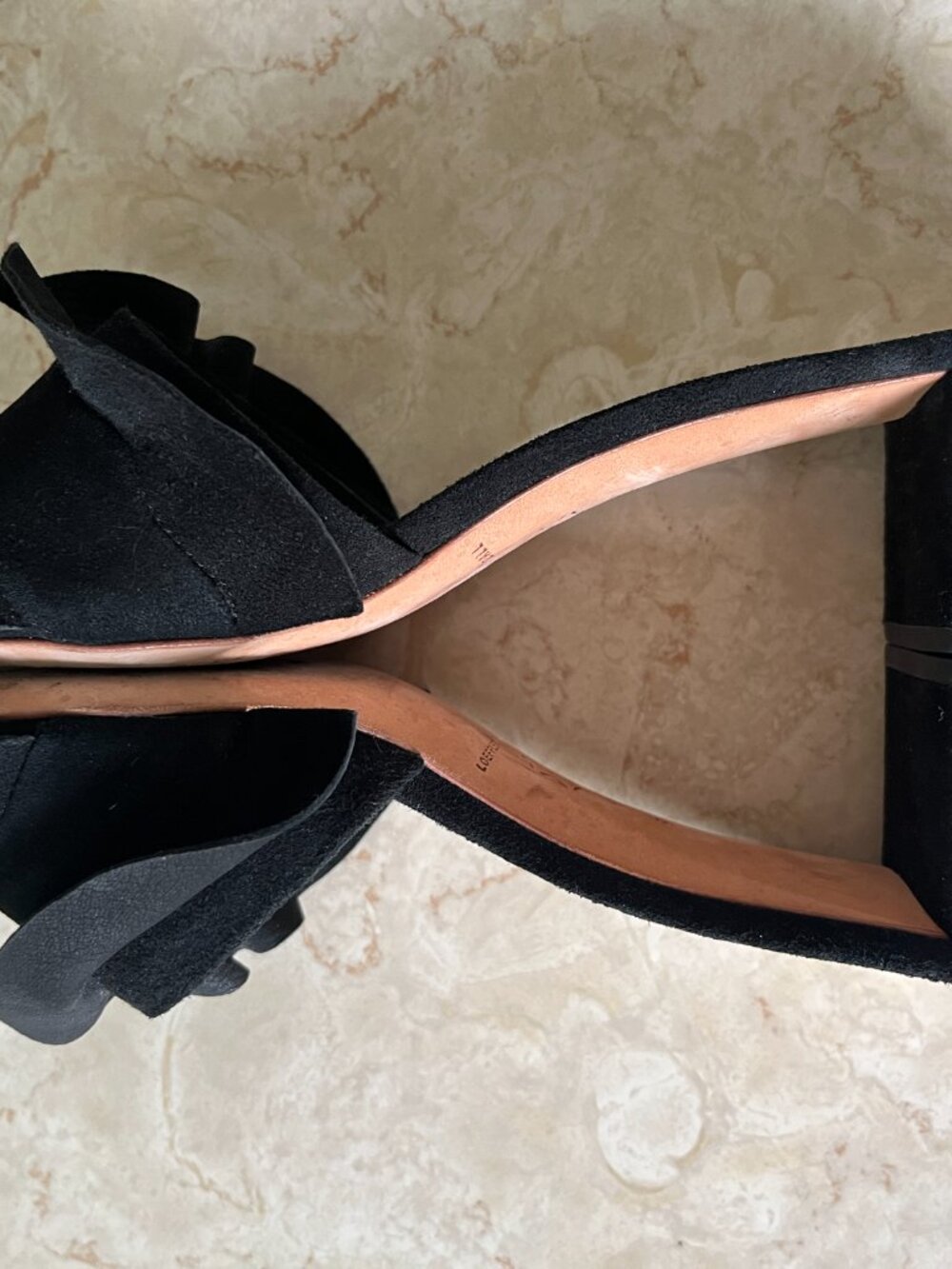 Loeffler Randall Vera Sz 11 Ruffle Slide Sandal - Picture 10 of 11